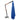 Zweefparasol met houten paal 400x300 cm azuurblauw