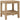 Badkamertafel 45x35x45 cm massief teakhout