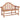 Tuinbank 127x58,5x92,5 cm massief teakhout