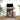 Computerbureau 80x50x75 cm bewerkt hout gerookt eikenkleurig