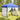 Partytent inklapbaar met zijwanden 2x2 m blauw