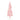 Kunstkerstboom half met standaard smal 150 cm roze
