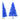 Kunstkerstboom met standaard half 240 cm PVC blauw