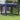 Partytent met 4 mesh zijwanden 3x3 m HDPE blauw