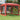 Partytent met 4 mesh zijwanden 3x3 m HDPE rood