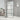 Inloopdouchewand 90x195 cm mat ESG-glas zwart