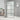 Inloopdouchewand 100x195 cm mat ESG-glas zwart
