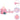 Kinderspeeltent met 250 ballen 301x120x128 cm roze