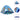 Kinderspeeltent met 250 ballen 120x120x90 cm blauw