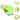 Kinderspeeltunnel met 250 ballen 175 cm polyester groen