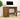 Bureau 100x50x75 cm bewerkt hout gerookt eikenkleurig
