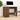 Bureau 100x50x75 cm bewerkt hout bruin eikenkleur