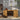Bureau 140x50x75 cm bewerkt hout gerookt eikenkleurig