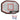 Basketbalbord 109x71x3 cm polyetheen zwart