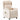 Massagestoel met kussen Crème 67.5 x 93.5 x 101.5 cm Stof
