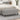Bankje 100x35x41 cm stof lichtgrijs