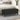 Bankje 100x35x41 cm stof zwart