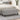 Bankje 100x35x41 cm stof lichtgrijs