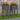Plantenbakken 2 st 40x40x81 cm massief grenenhout grijs