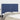 Hoofdborden 4 st 72x5x78/88 cm stof blauw
