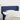 Hoofdbord met randen 83x23x78/88 cm stof blauw