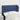 Hoofdbord met randen 83x23x78/88 cm stof blauw