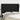 Hoofdbord met randen 147x23x118/128 cm stof zwart