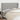 Hoofdbord met randen 203x23x118/128 cm stof lichtgrijs