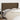 Hoofdbord met randen 203x23x118/128 cm stof donkerbruin