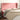 Hoofdbord met randen 183x23x118/128 cm fluweel roze