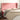 Hoofdbord met randen 203x23x118/128 cm fluweel roze