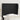 Hoofdbord met randen 83x23x118/128 cm kunstleer zwart