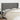 Hoofdbord met randen 203x23x118/128 cm stof donkergrijs