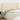 Hoofdbord met randen 203x23x118/128 cm stof crèmekleurig