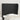 Hoofdbord met randen 93x23x118/128 cm kunstleer zwart