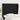 Hoofdbord met randen 83x23x118/128 cm stof zwart