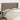 Hoofdbord met randen 183x23x118/128 cm stof taupe