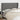 Hoofdbord met randen 203x23x118/128 cm stof donkergrijs