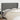 Hoofdbord met randen 203x23x118/128 cm stof donkergrijs