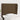 Hoofdbord met randen 83x23x118/128 cm stof donkerbruin