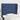 Hoofdbord met randen 83x23x118/128 cm stof blauw