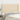 Hoofdbord met randen 147x23x118/128 cm stof crèmekleurig