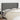 Hoofdbord met randen 203x23x118/128 cm stof donkergrijs