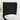 Hoofdbord met randen 83x23x118/128 cm stof zwart