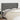 Hoofdbord met randen 183x23x118/128 cm stof donkergrijs