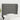 Hoofdbord met randen 83x23x118/128 cm stof donkergrijs