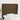 Hoofdbord met randen 83x23x118/128 cm stof donkerbruin