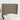 Hoofdbord met randen 83x23x118/128 cm stof taupe