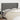 Hoofdbord met randen 203x23x118/128 cm stof donkergrijs