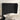 Hoofdbord met randen 83x23x118/128 cm fluweel zwart